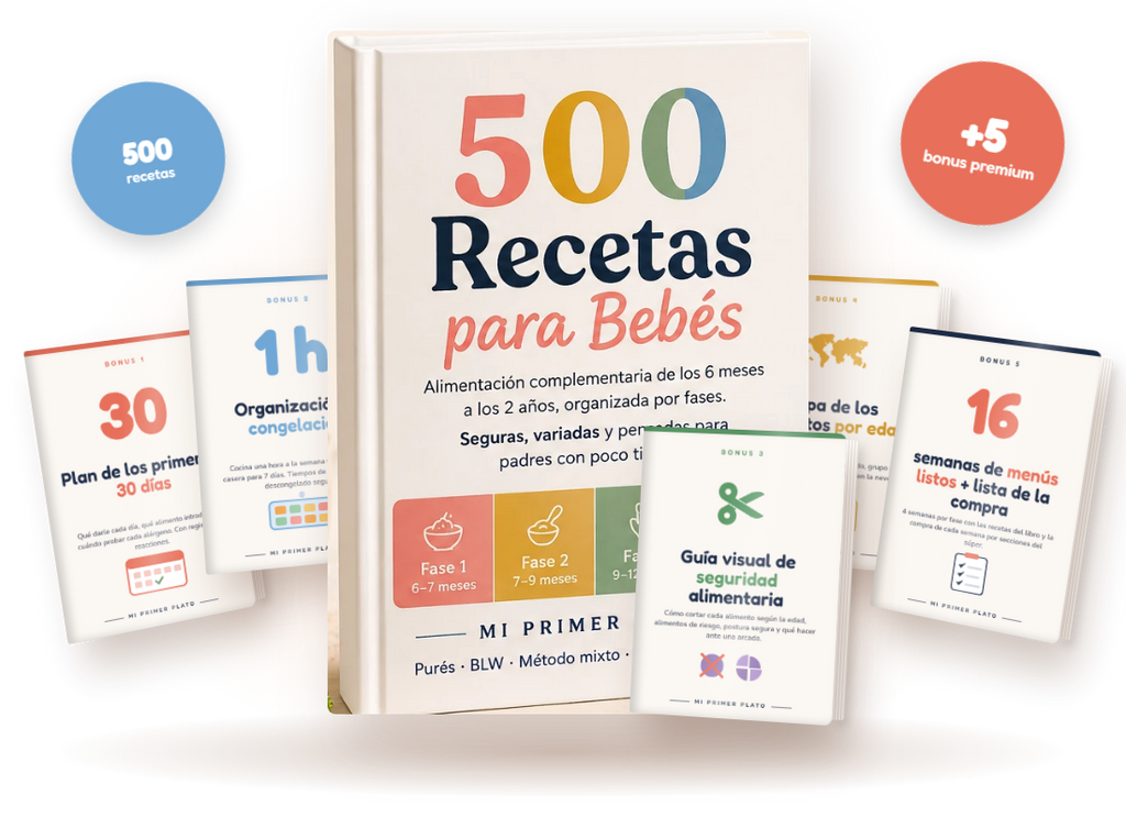 Pack Premium: 500 Recetas para Bebés + 5 Bonus