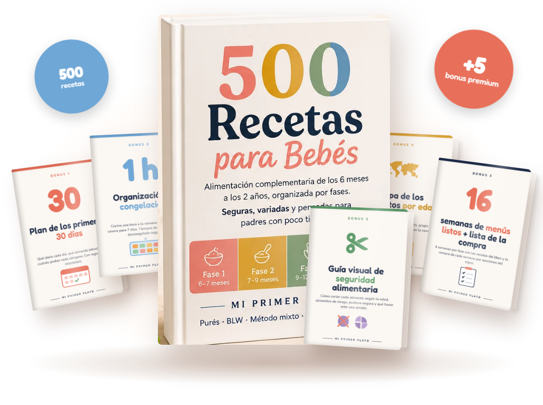 Pack Premium: 500 Recetas para Bebés + 5 Bonus