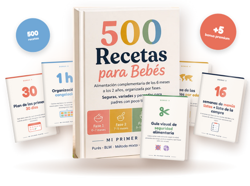 Pack Premium: 500 Recetas para Bebés + 5 Bonus